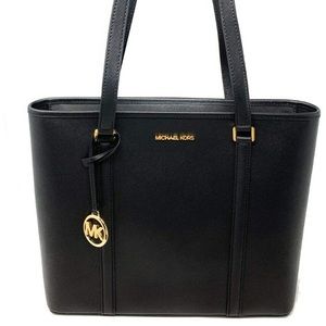 🤩MICHAELKORS Jet Saffiano Top Zip Shoulder Tote